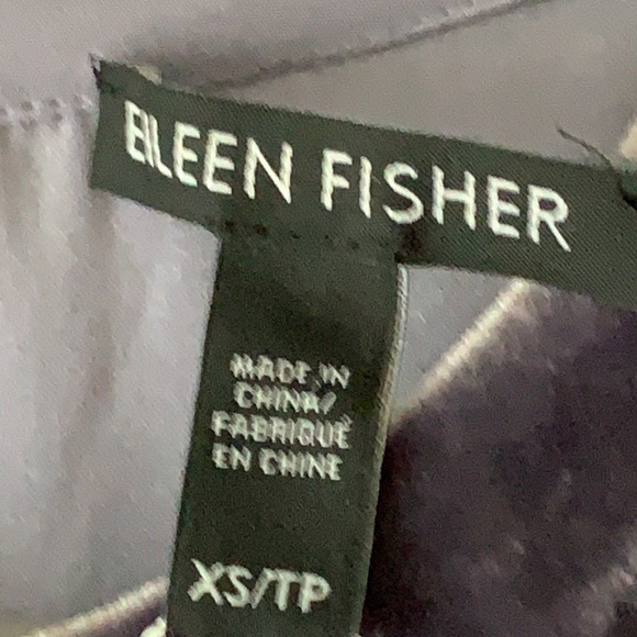 Eileen Fisher Velvet Asymmetrical Crewneck Dress XS - Picture 9 of 13
